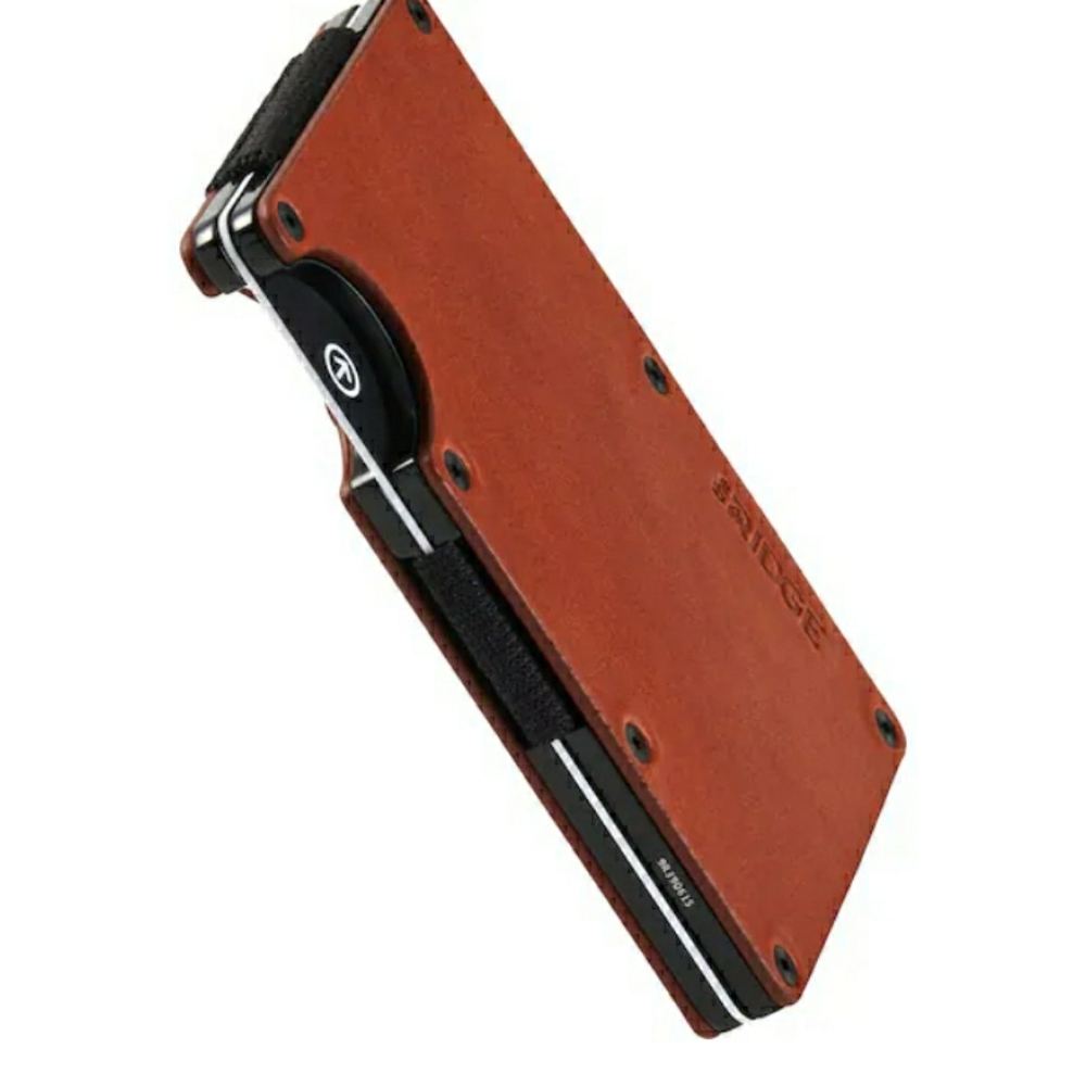 Ridge Slim Tobacco Brown RIFD Blocking Wallet